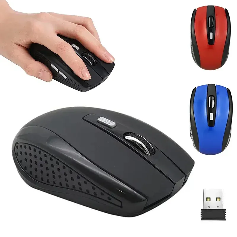 Souris sans fil 2.4G silencieuse, portable et rechargeable, optique, à DPI réglable, pour ordinateur de bureau et ordinateur portable 1