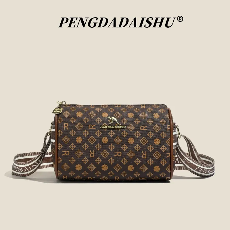 Sac bandoulière à imprimé alphabet pour femme, style rétro haut de gamme 2