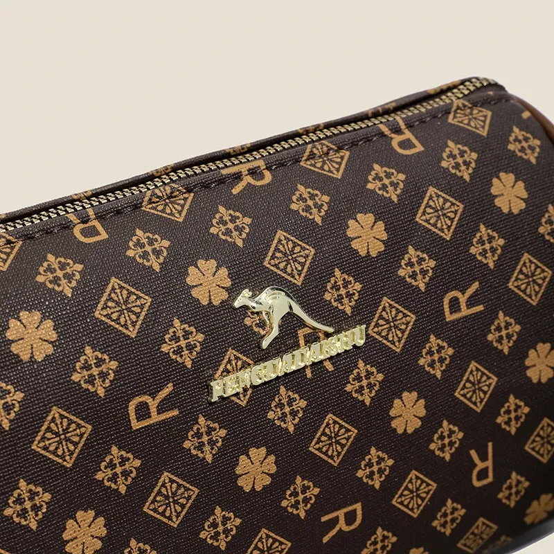 Sac bandoulière à imprimé alphabet pour femme, style rétro haut de gamme 6