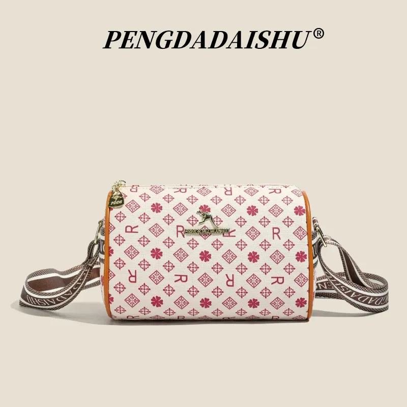 Sac bandoulière à imprimé alphabet pour femme, style rétro haut de gamme 9