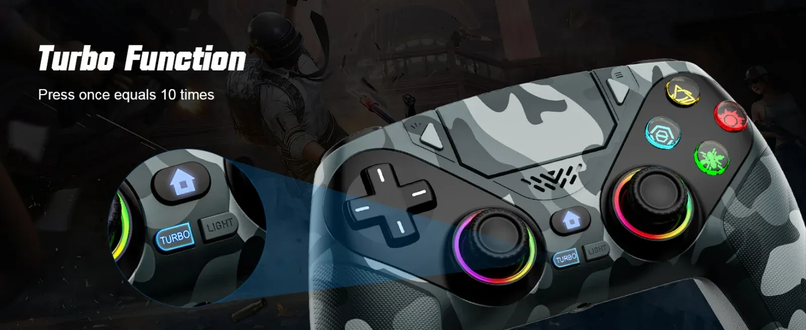 Fonction Turbo de la manette