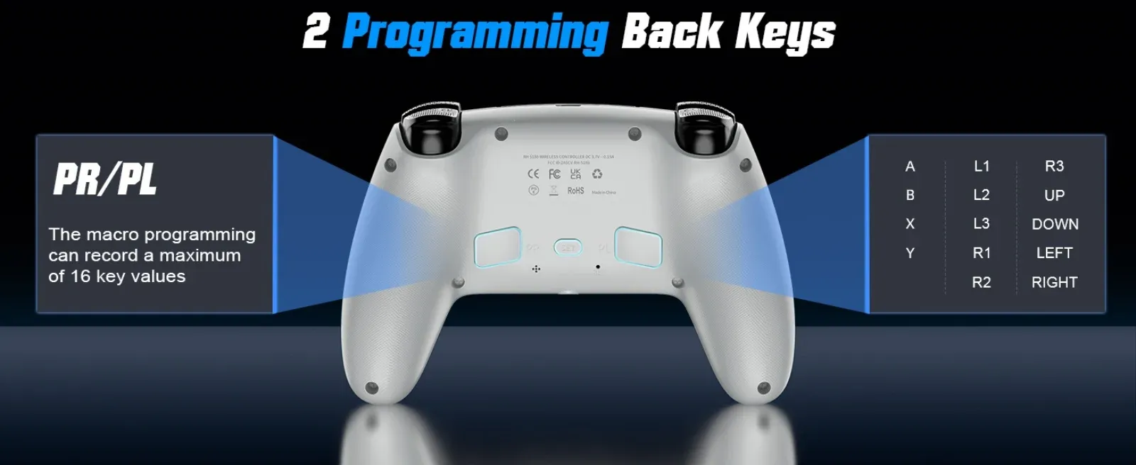 Deux touches arrière programmables
