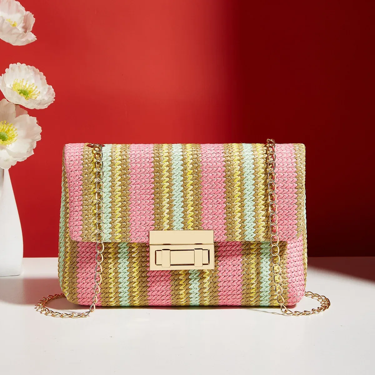 Sac à bandoulière à chaîne pour femme, élégant pour banquets, du jour au soir 12