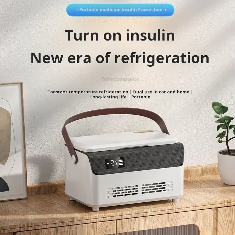 Détail de la boîte réfrigérante pour insuline