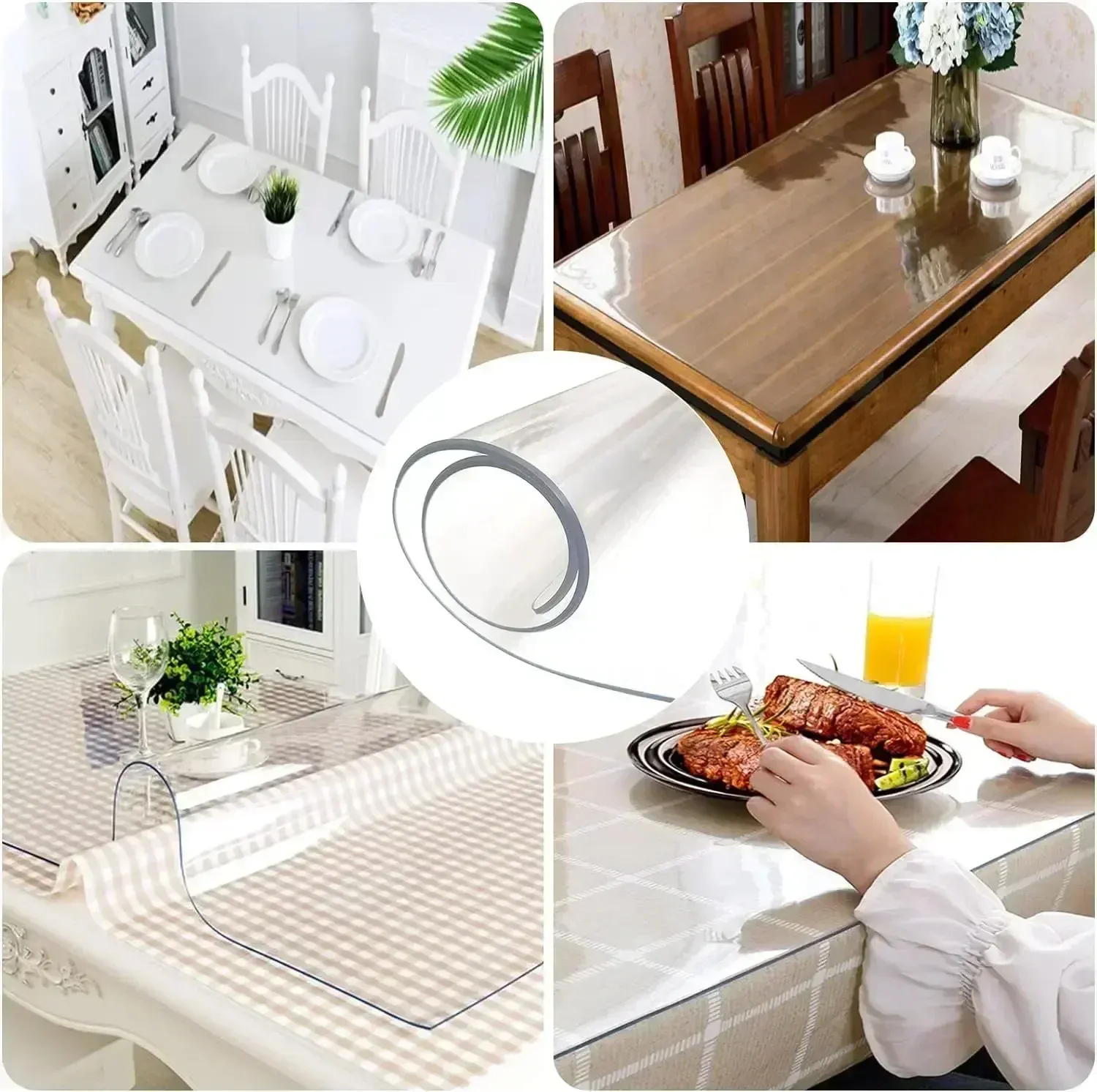 Protection transparente pour table, vue d'ensemble