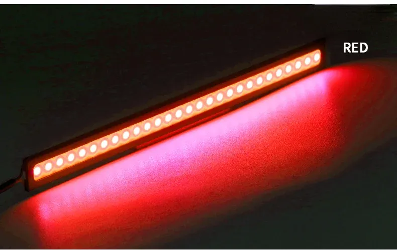 Lot de 10 bandes LED DRL COB étanches 17 cm 12 V pour feux de jour automobile en aluminium 7