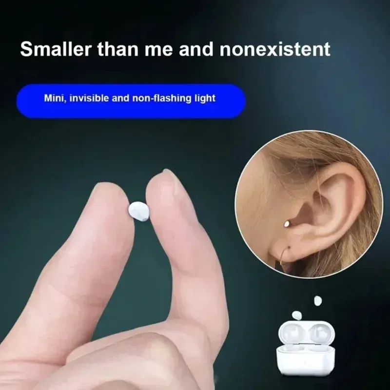 Écouteurs Bluetooth TWS invisibles avec microphone intégré et réduction du bruit
