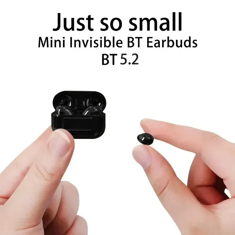 Écouteurs Bluetooth TWS invisibles avec microphone intégré et réduction du bruit 6