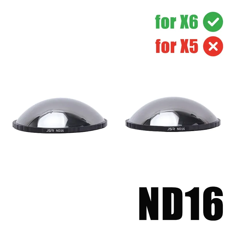 Kit de filtres ND pour Insta360 X6 et X5, verre optique, filtres antireflets ND16/32/64 pour accessoires de caméra d'action Insta360 X5 12