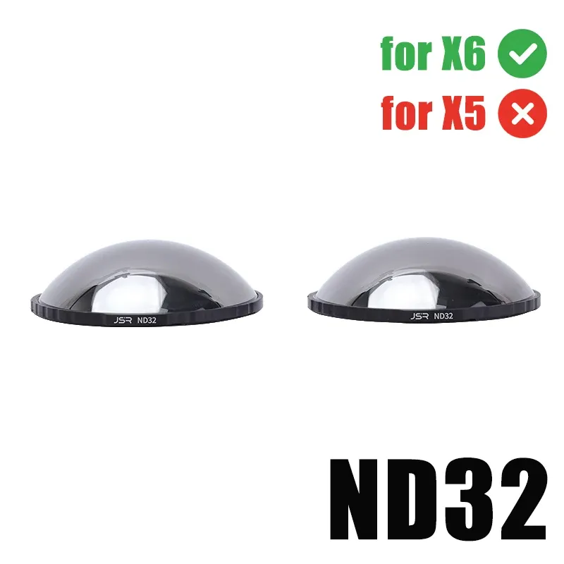 Kit de filtres ND pour Insta360 X6 et X5, verre optique, filtres antireflets ND16/32/64 pour accessoires de caméra d'action Insta360 X5 11