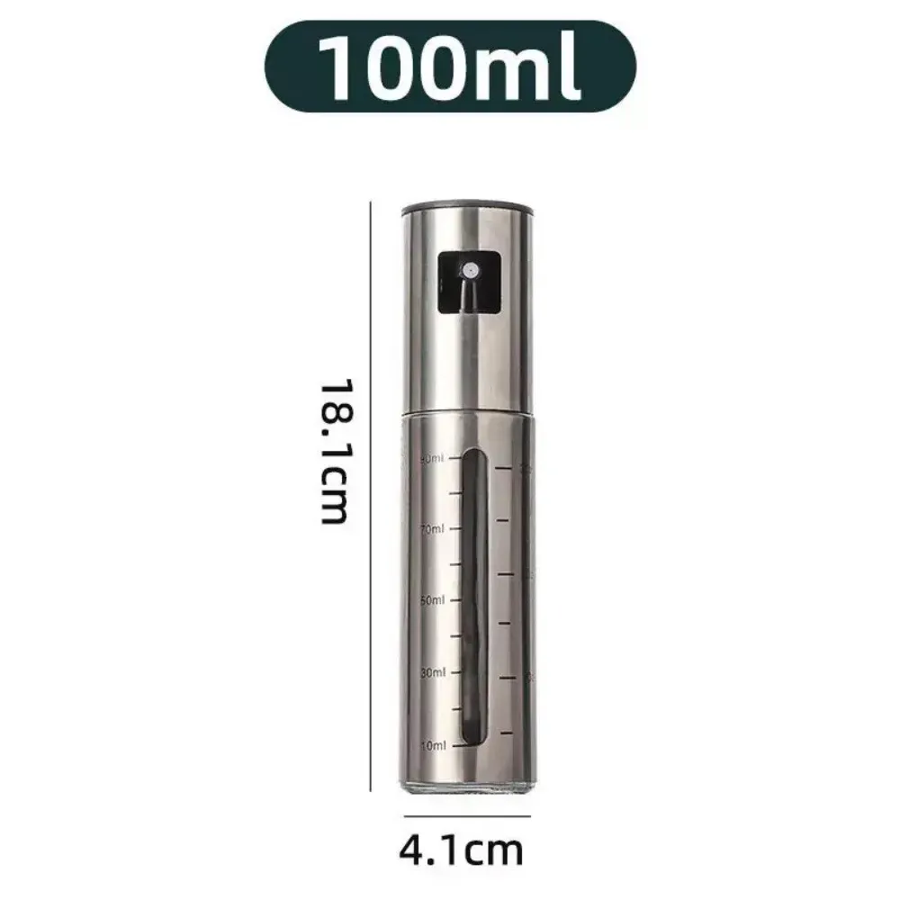 Pulvérisateur d'huile d'olive portable 100 ml en acier inoxydable, rechargeable et anti-fuite, pour la cuisine 8
