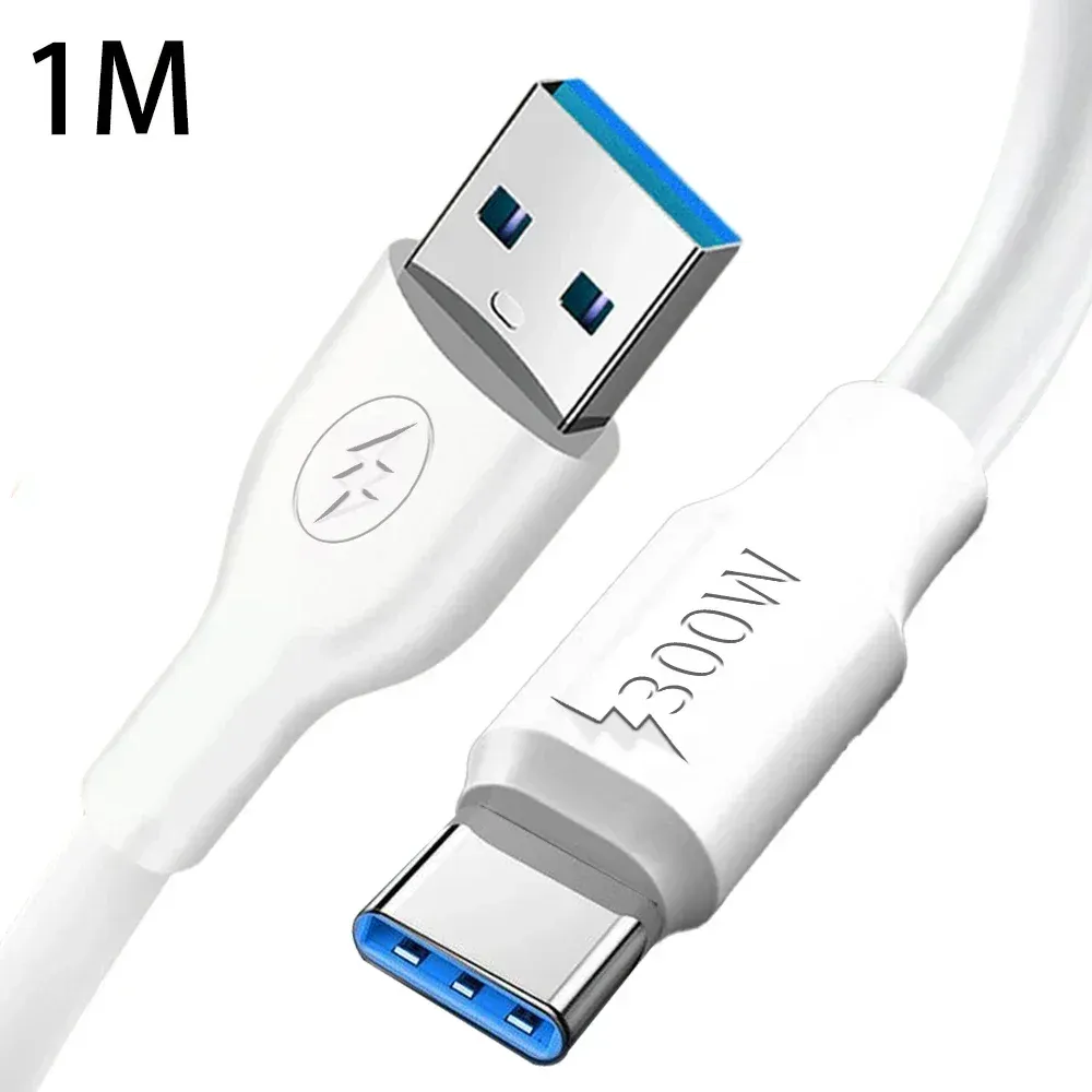 Câble de charge rapide 300 W USB Type-C vers USB Type-C, compatible Samsung, Xiaomi, Huawei et appareils Android 9