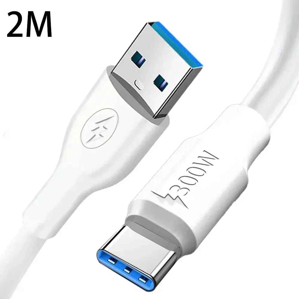 Câble de charge rapide 300 W USB Type-C vers USB Type-C, compatible Samsung, Xiaomi, Huawei et appareils Android 8