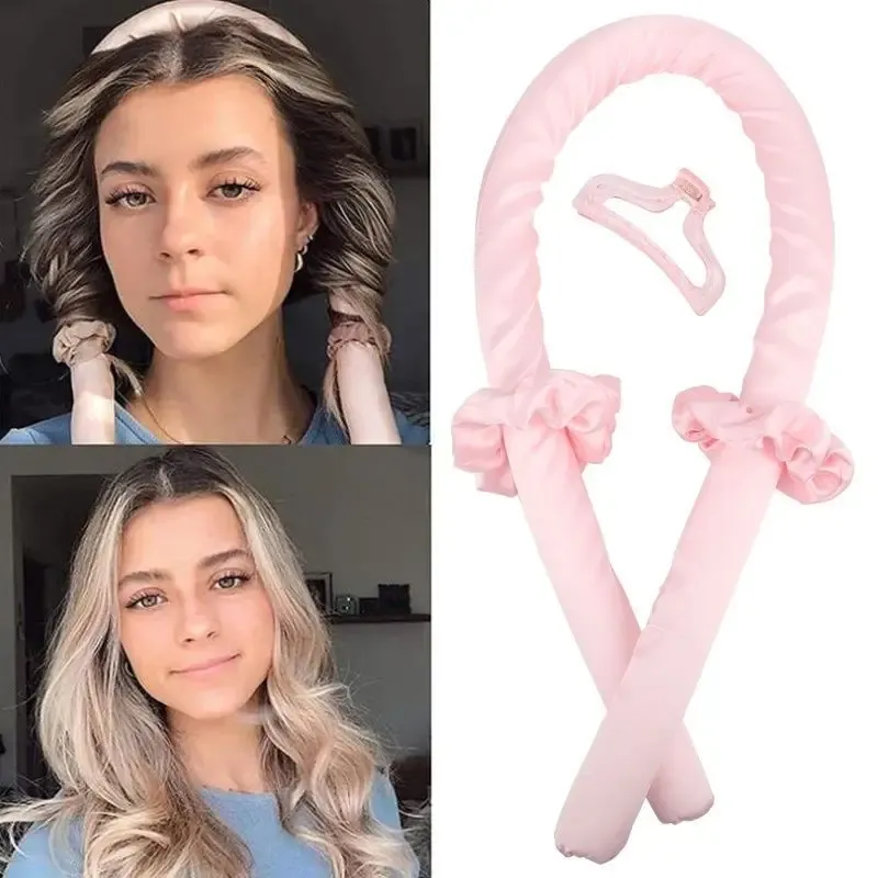 Bigoudis sans chaleur pour femme, boucleur de cheveux doux et brillant, accessoires de coiffure - Image 1