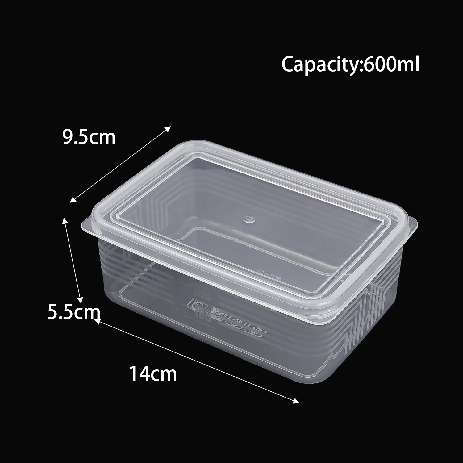 Boîtes de conservation des aliments 300/600/1200 ml avec couvercle pour réfrigérateur, idéales pour la viande, les fruits et les légumes 9