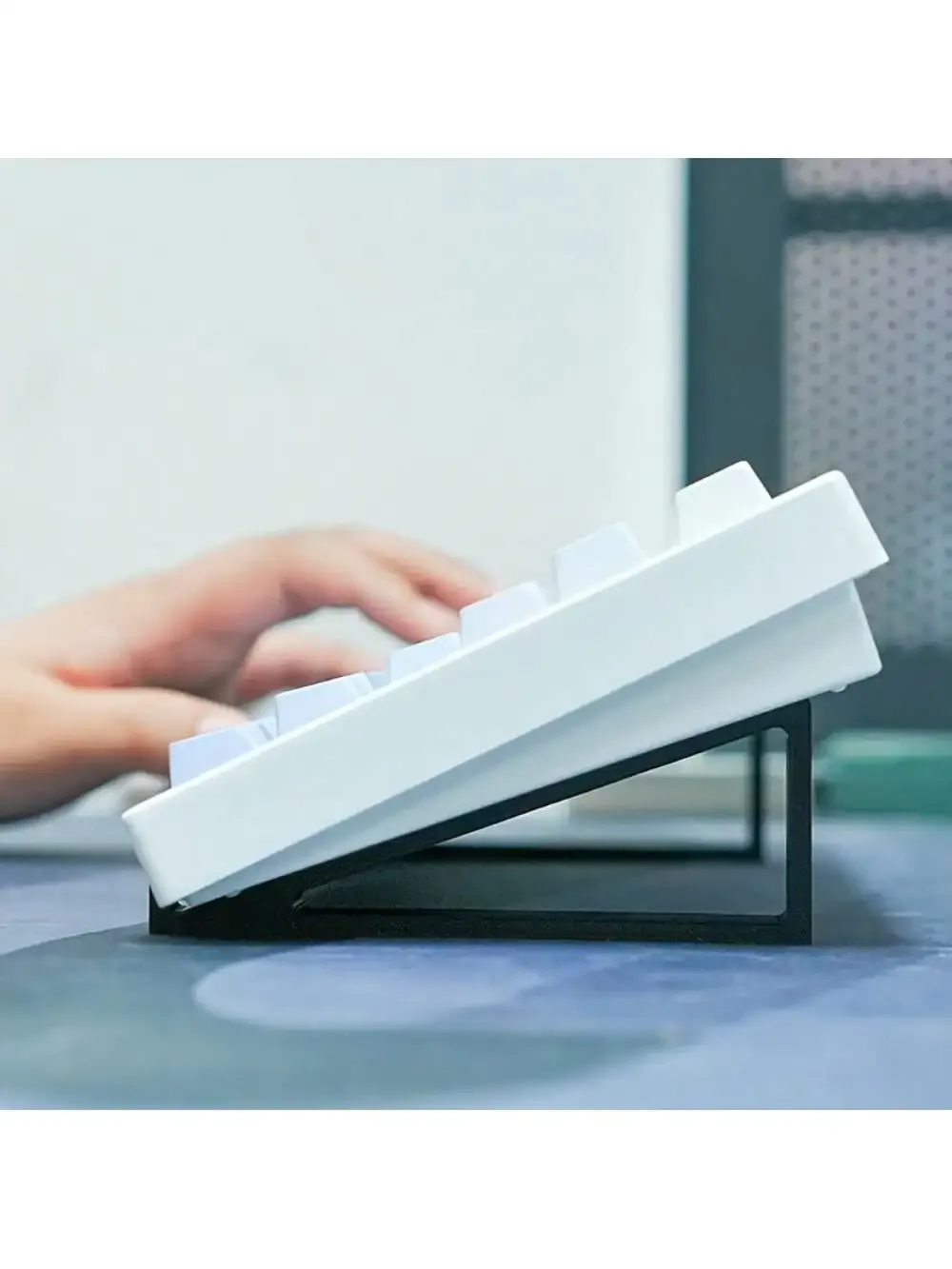 Paire de supports de levage pour clavier et moniteur, fournitures d'apprentissage à coussinets antidérapants