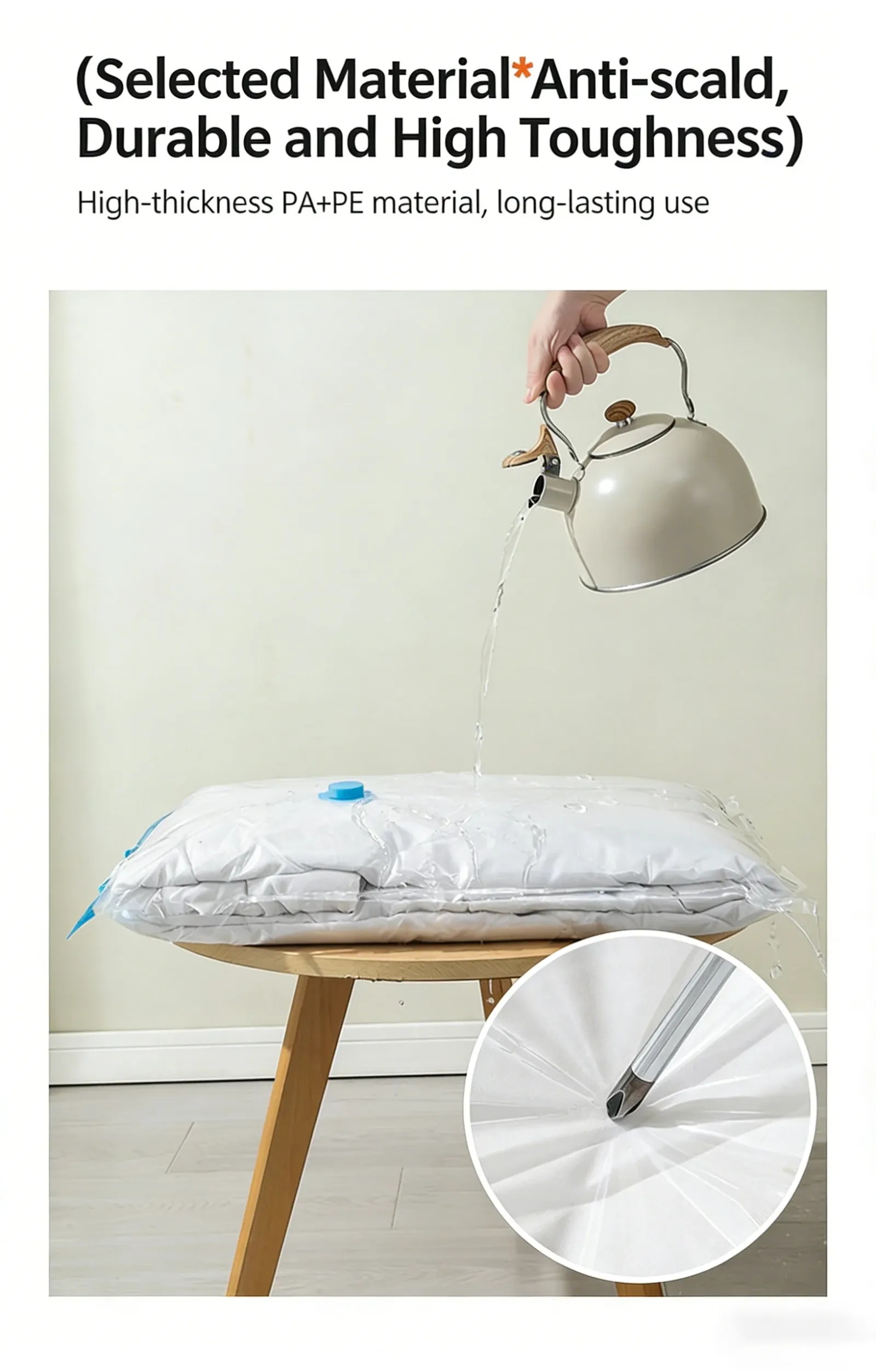 Sac de rangement sous vide, organisation de l'espace