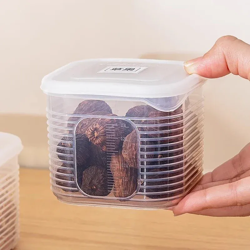 Boîte de conservation alimentaire à 6 compartiments avec couvercle pour légumes, fruits, épices et assaisonnements 5