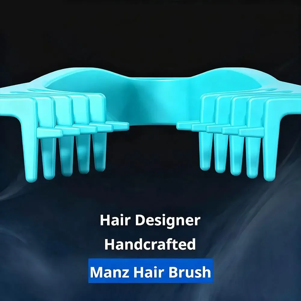 Vue détaillée des dents texturées du peigne