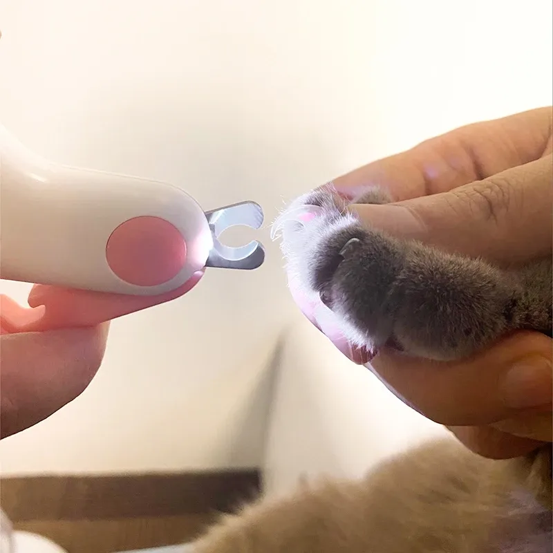 Coupe-ongles professionnel pour chien et chat à lumière LED, avec verrouillage de sécurité, kit de toilettage pour chiot, chaton et petits animaux 3