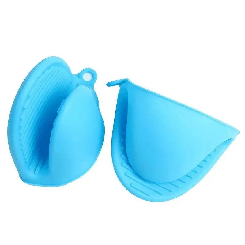 Gants porte-pot en silicone, lot de 2, poignée antidérapante, anti-brûlure et isolation thermique 4