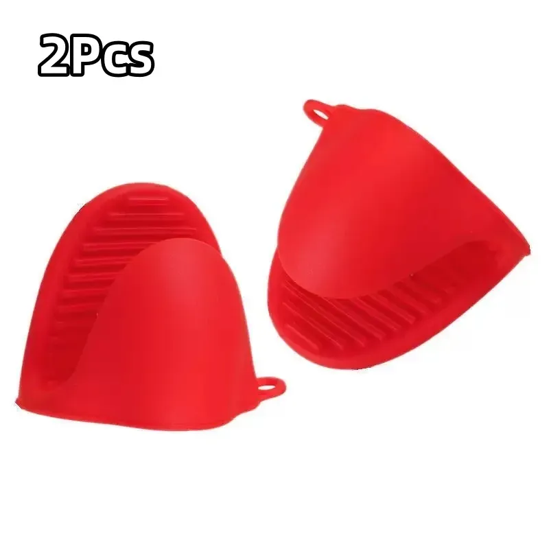 Gants porte-pot en silicone, lot de 2, poignée antidérapante, anti-brûlure et isolation thermique 10