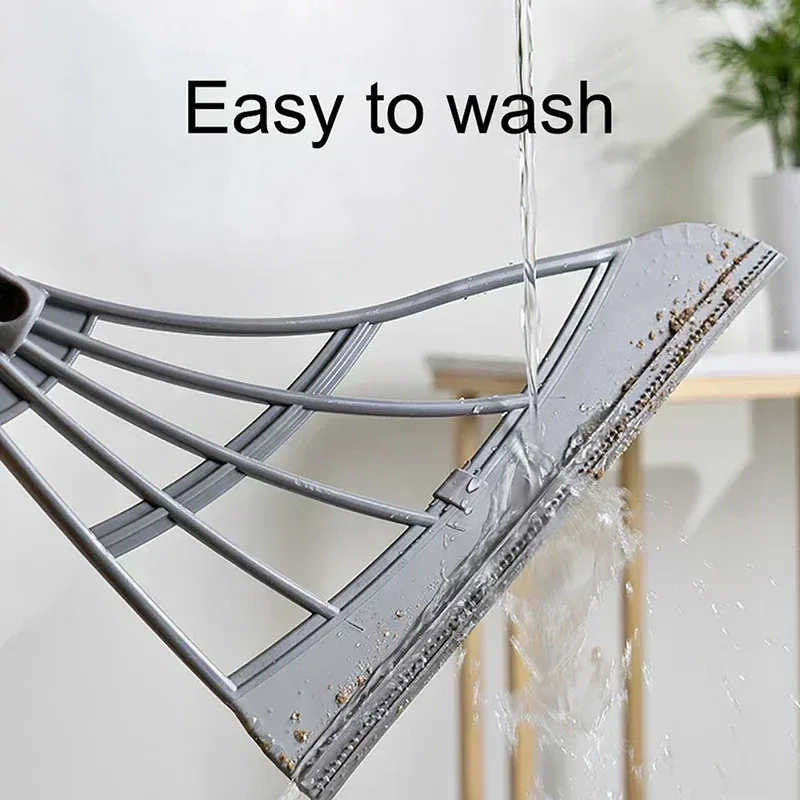Balai magique en silicone, balayette antipoussière à main, raclette de nettoyage de sol pour la maison, raclette à vitres, brosse de toilettes et de salle de bain, accessoires de sorcière 6