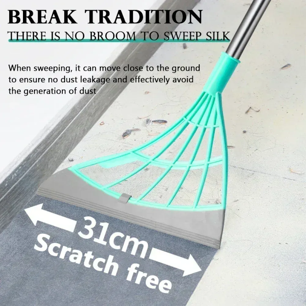 Balai magique en silicone, utilisation sur sol carrelé