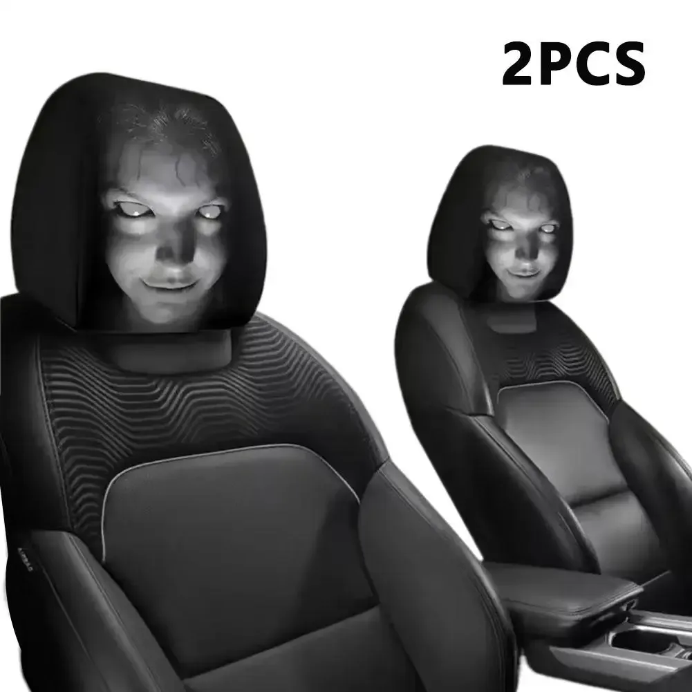 Housse universelle pour siège auto, 2 pièces, design horreur, housse d'appui-tête, élastique et respirante, pour berline, camion et SUV 9