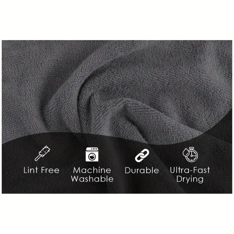 Chiffons de nettoyage réutilisables en microfibre