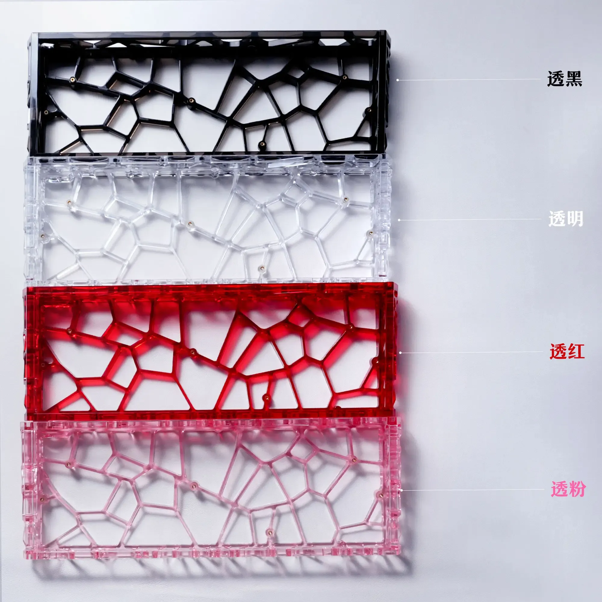 Coque de clavier transparente pour GH60, Wooting 60 et MAD60, disposition 60 %, boîtier personnalisé pour clavier PC 2