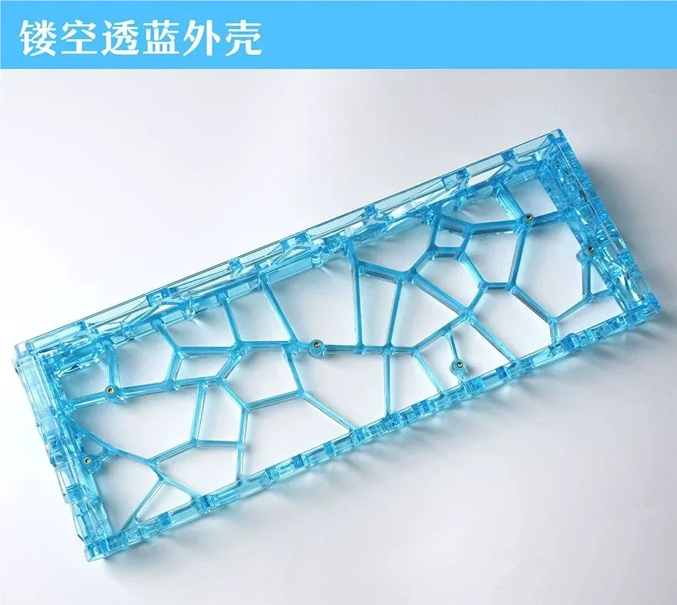 Coque de clavier transparente pour GH60, Wooting 60 et MAD60, disposition 60 %, boîtier personnalisé pour clavier PC 11