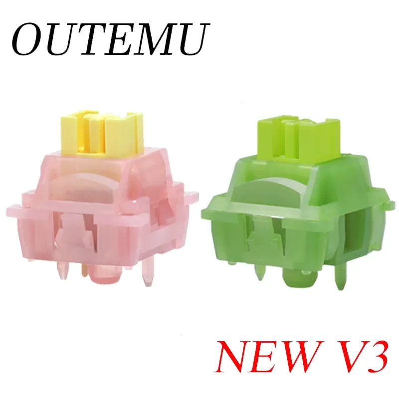 Interrupteurs Outemu Silencieux Pêche V3 Lubrifiés, Linéaires, Silencieux, Compatibles Hot-Swap, 5 Broches, Clavier Mécanique - Image 1