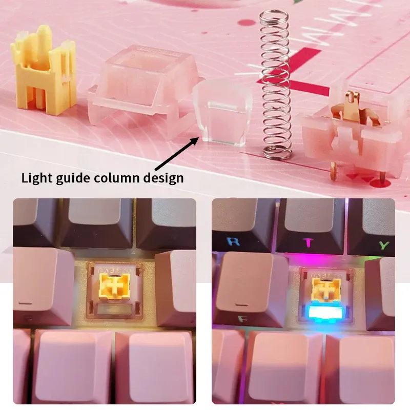 Clavier équipé d'interrupteurs Outemu V3