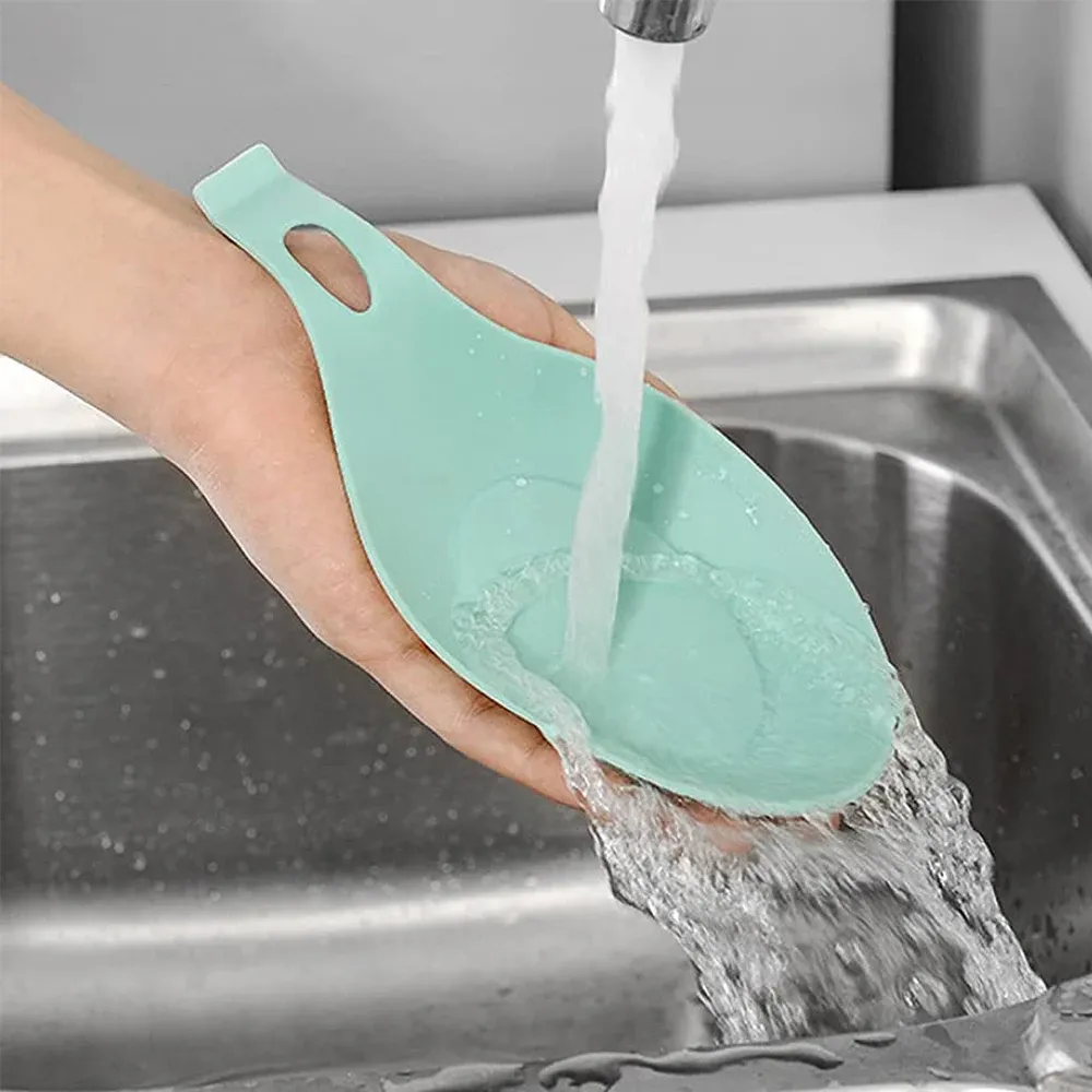Repose-cuillère en silicone résistant à la chaleur 6