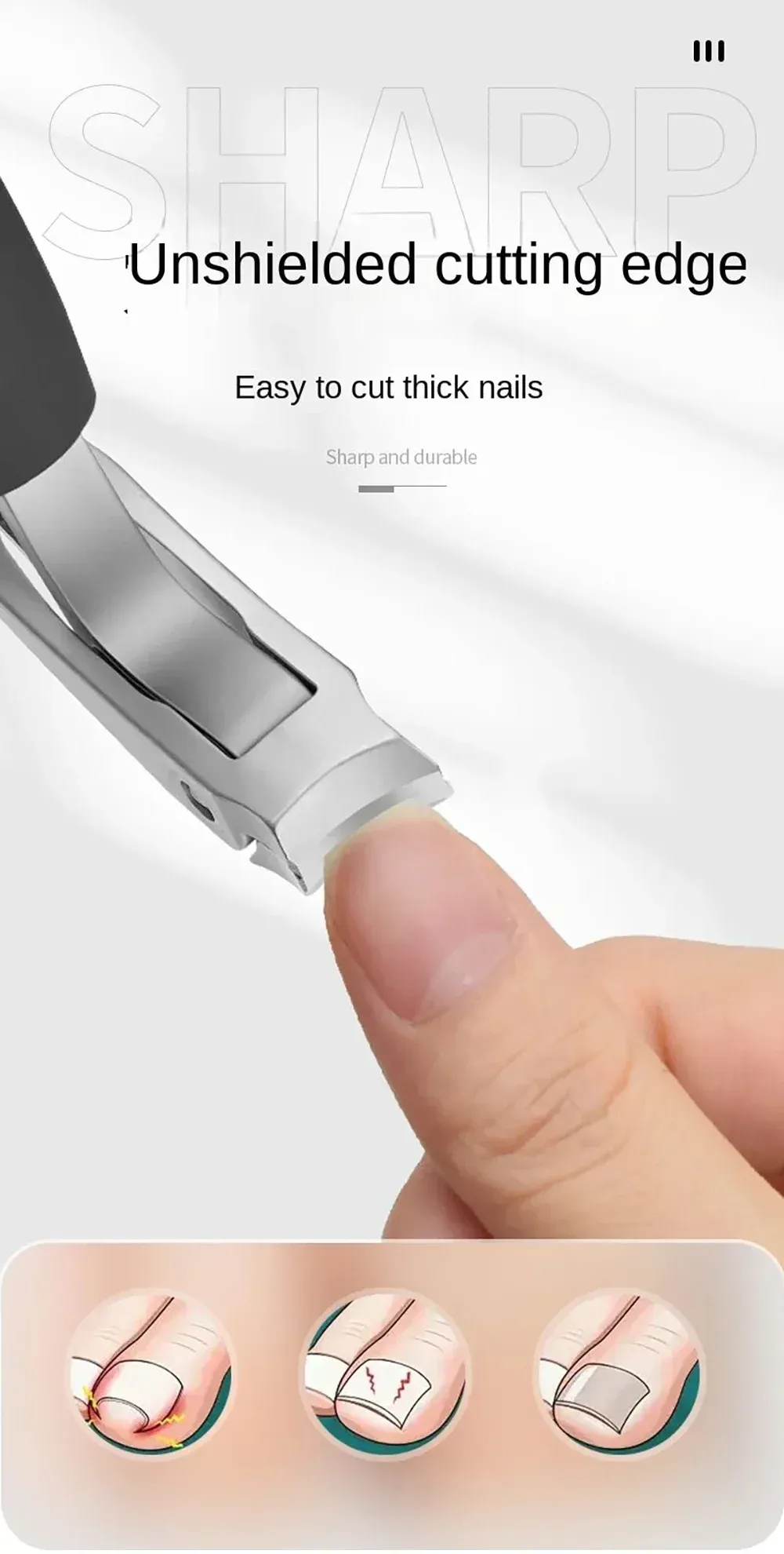 Coupe-ongles, design et matériaux