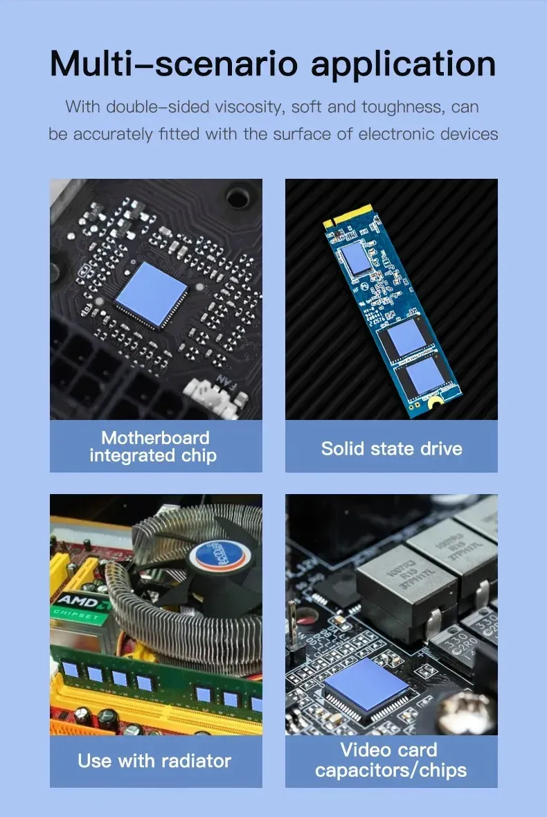Feuille de silicone isolante thermique prédécoupée