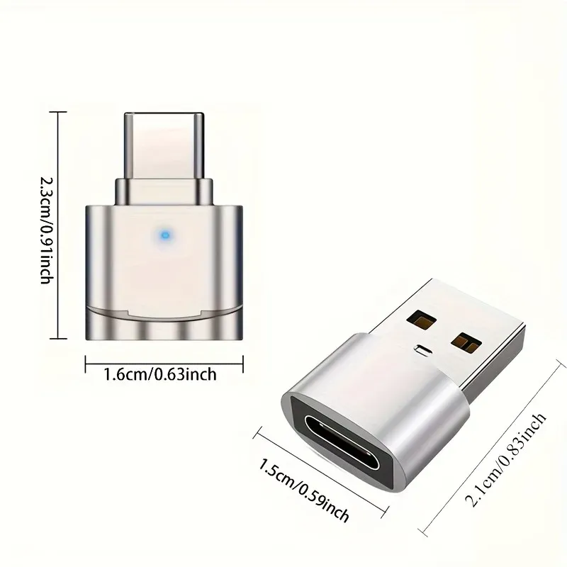 Lot de 2 lecteurs de cartes mémoire TF USB-C avec adaptateur USB-C vers USB-A, compatible OTG pour iPhone 15, iPhone 16 et Galaxy 4