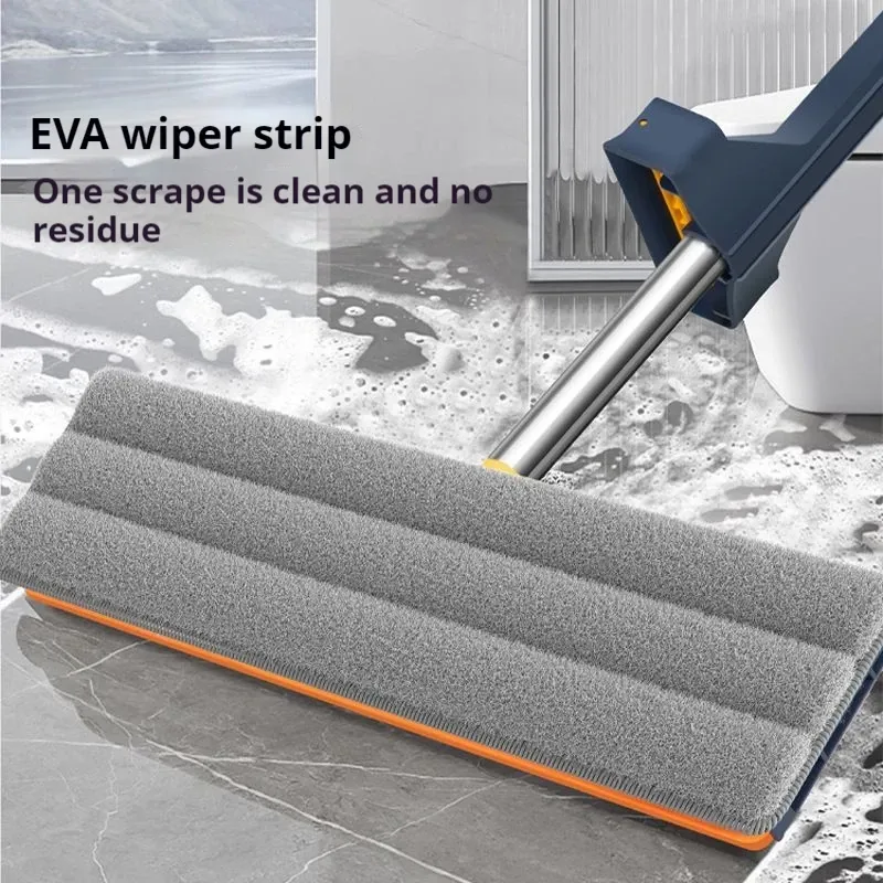 Vadrouille plate rotative à 360° en microfibre, autonome et coulissante, sans lavage des mains, nettoyage flottant 5