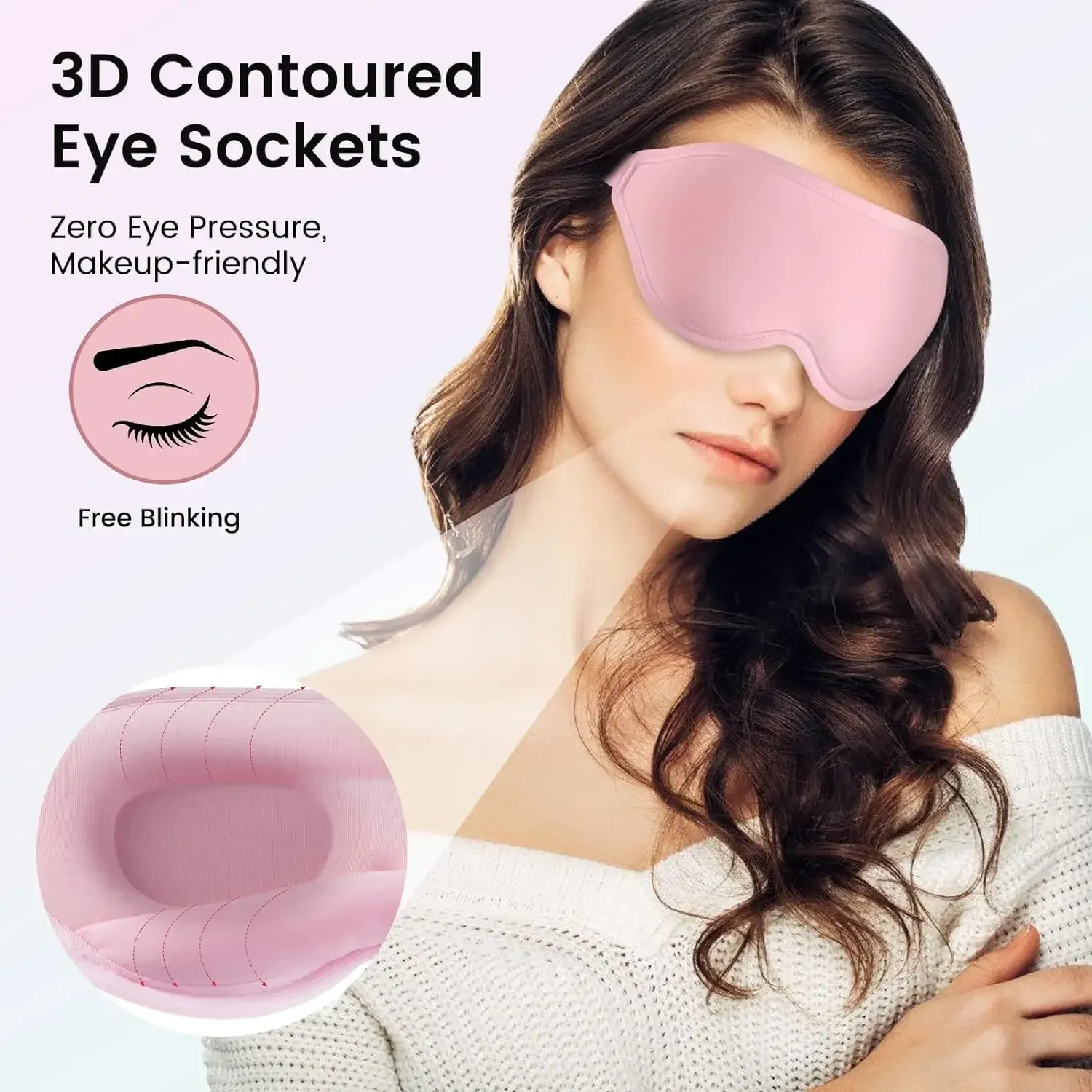 Masque de sommeil 3D profilé vue principale
