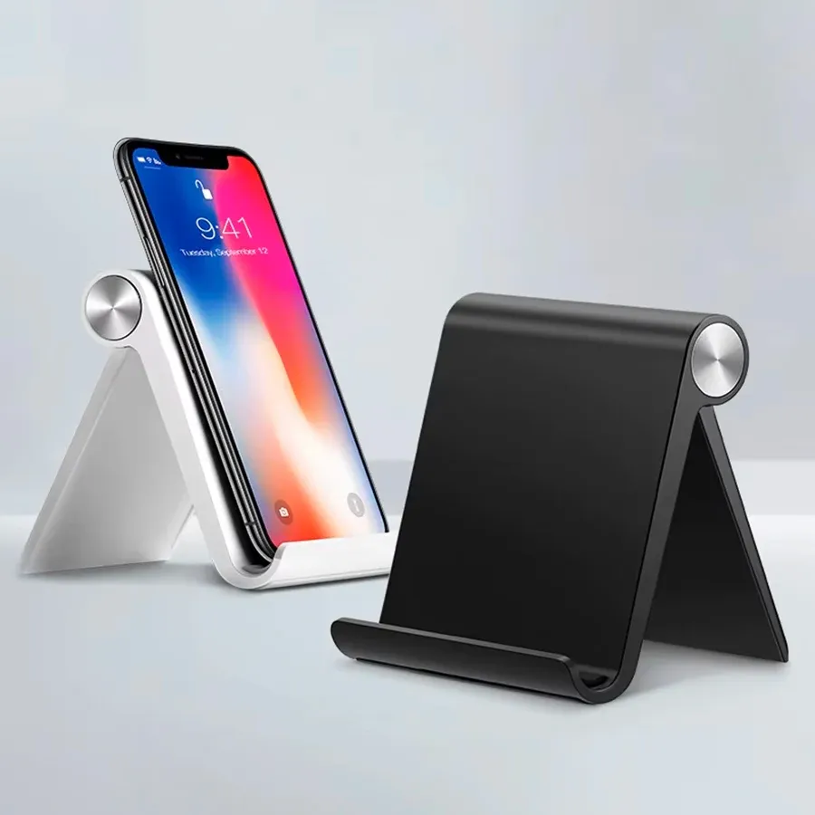Support de téléphone portable réglable, pliable et portable, compatible avec les smartphones et les tablettes