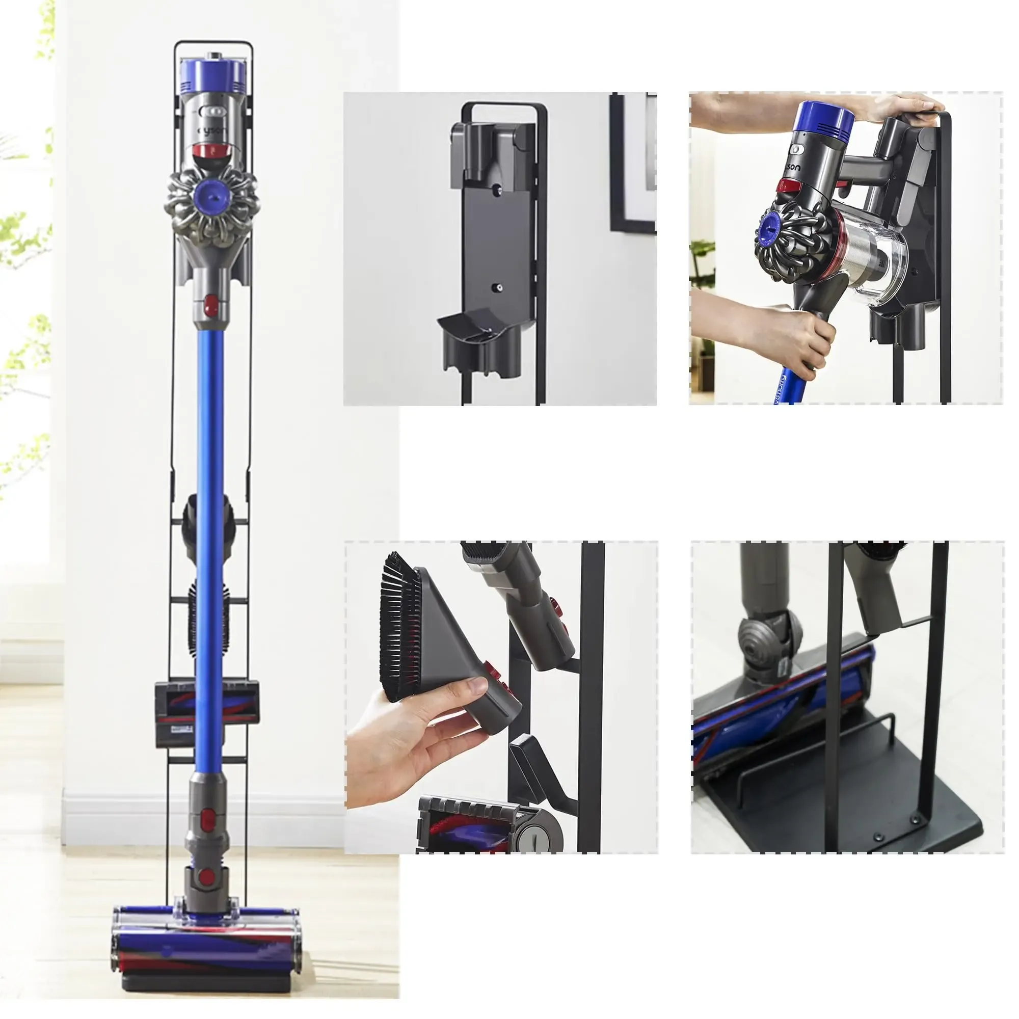 Support métallique stable pour aspirateur sans fil Dyson V6, V8, V10, V11, V15, DC30 et DC3 5