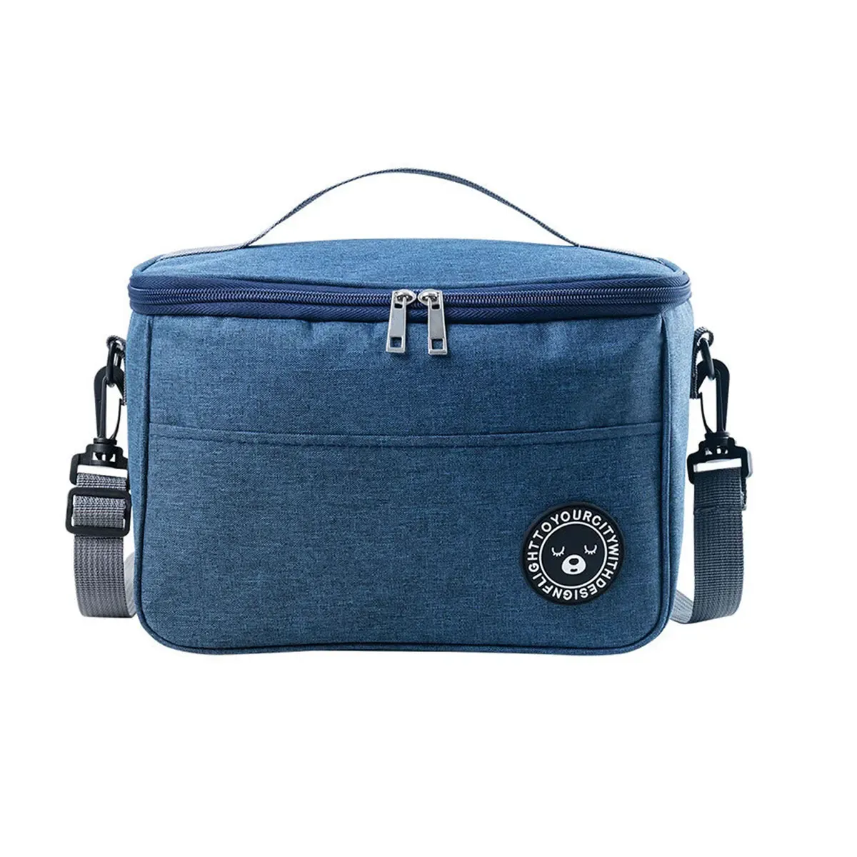 Sac isotherme pour bento en feuille d'aluminium épaissie avec bandoulière, lot de 1 7