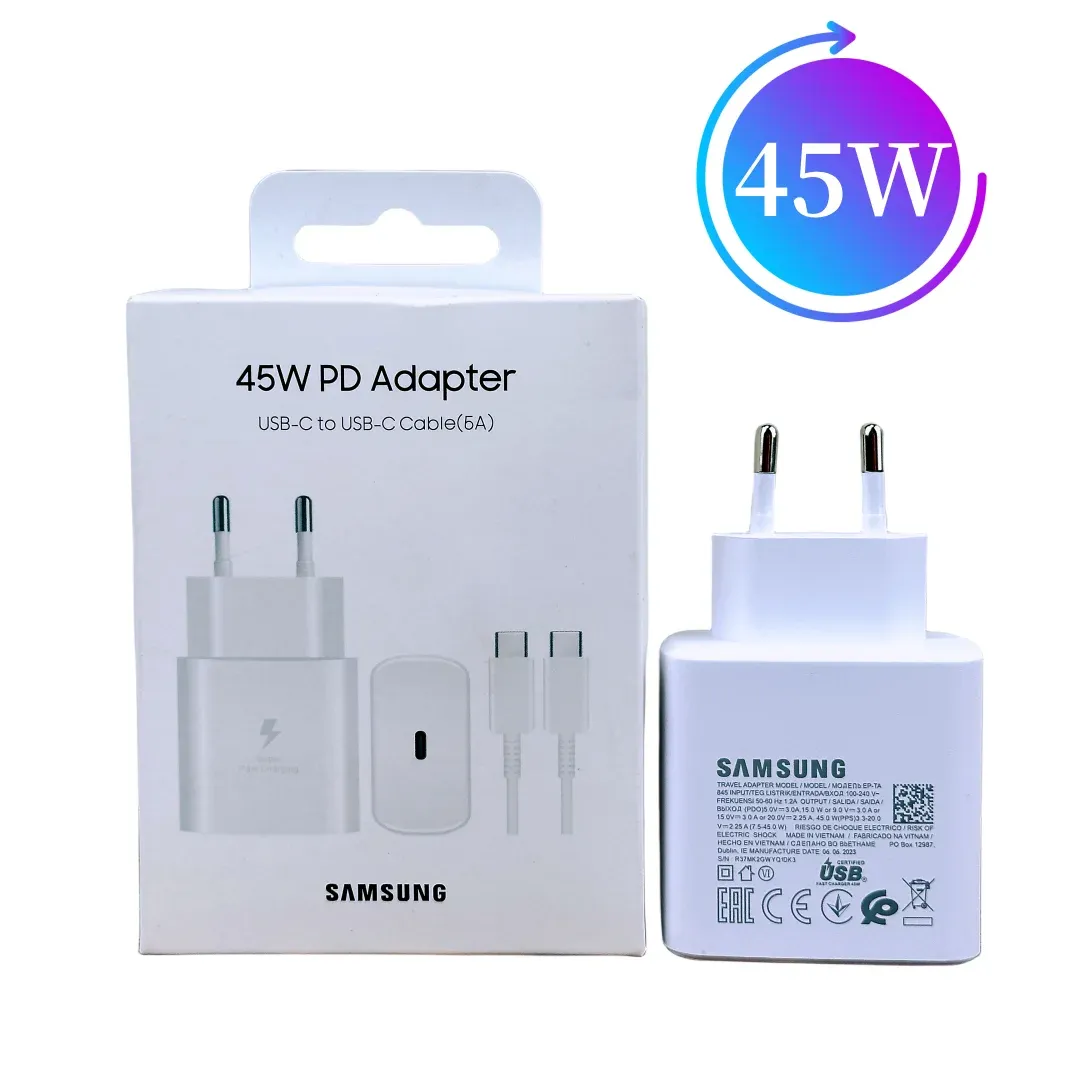 Chargeur Samsung original à charge super rapide avec connecteur USB Type-C