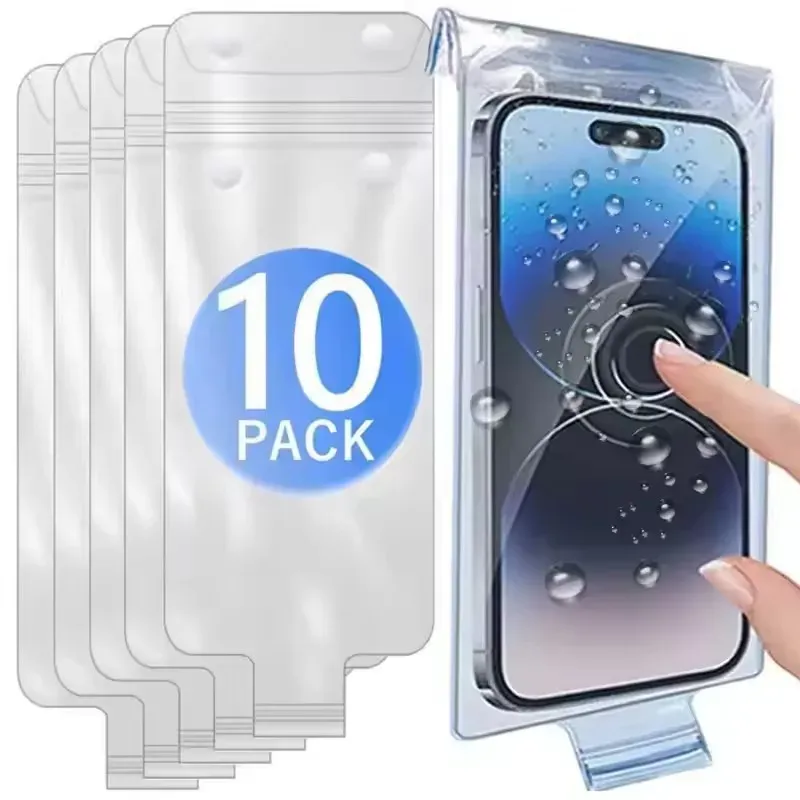 Pochette étanche transparente pour smartphone, compatible iPhone et Samsung, idéale pour la natation et les activités aquatiques 1