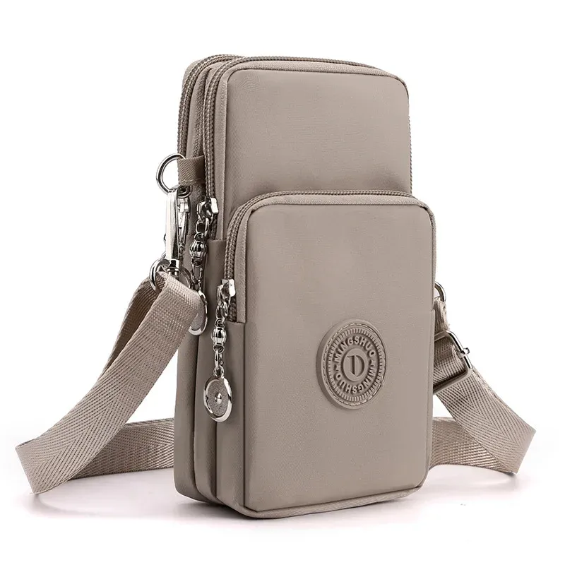 Petit sac bandoulière en nylon pour femme avec porte-monnaie et sangle réglable pour téléphone portable 9