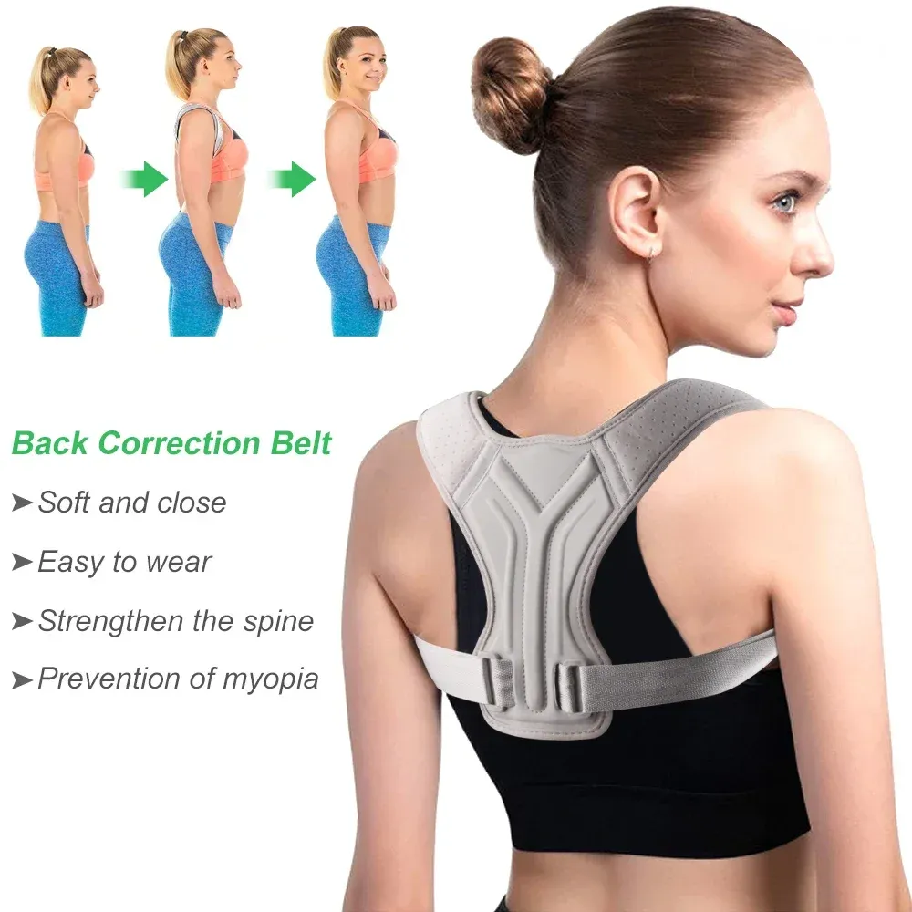 Correcteur de posture dorsale pour adultes, homme et femme – Ceinture de redressement pour un dos droit 2