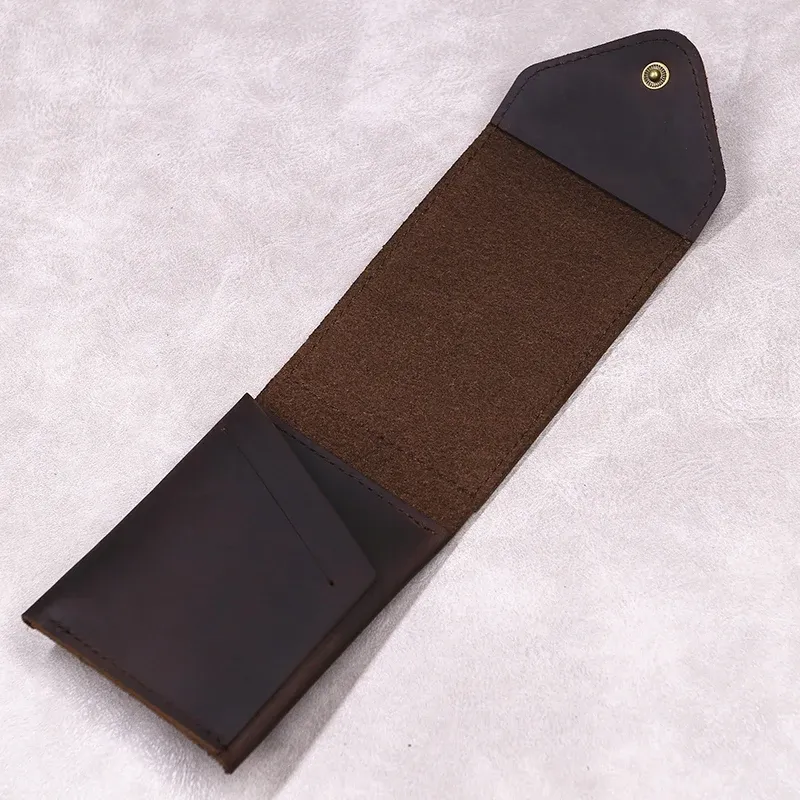 Détail du portefeuille en cuir véritable, vue 6