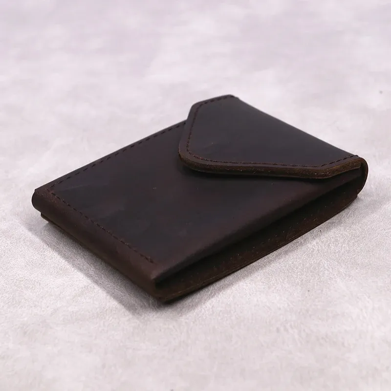 Détail du portefeuille en cuir véritable, vue 4