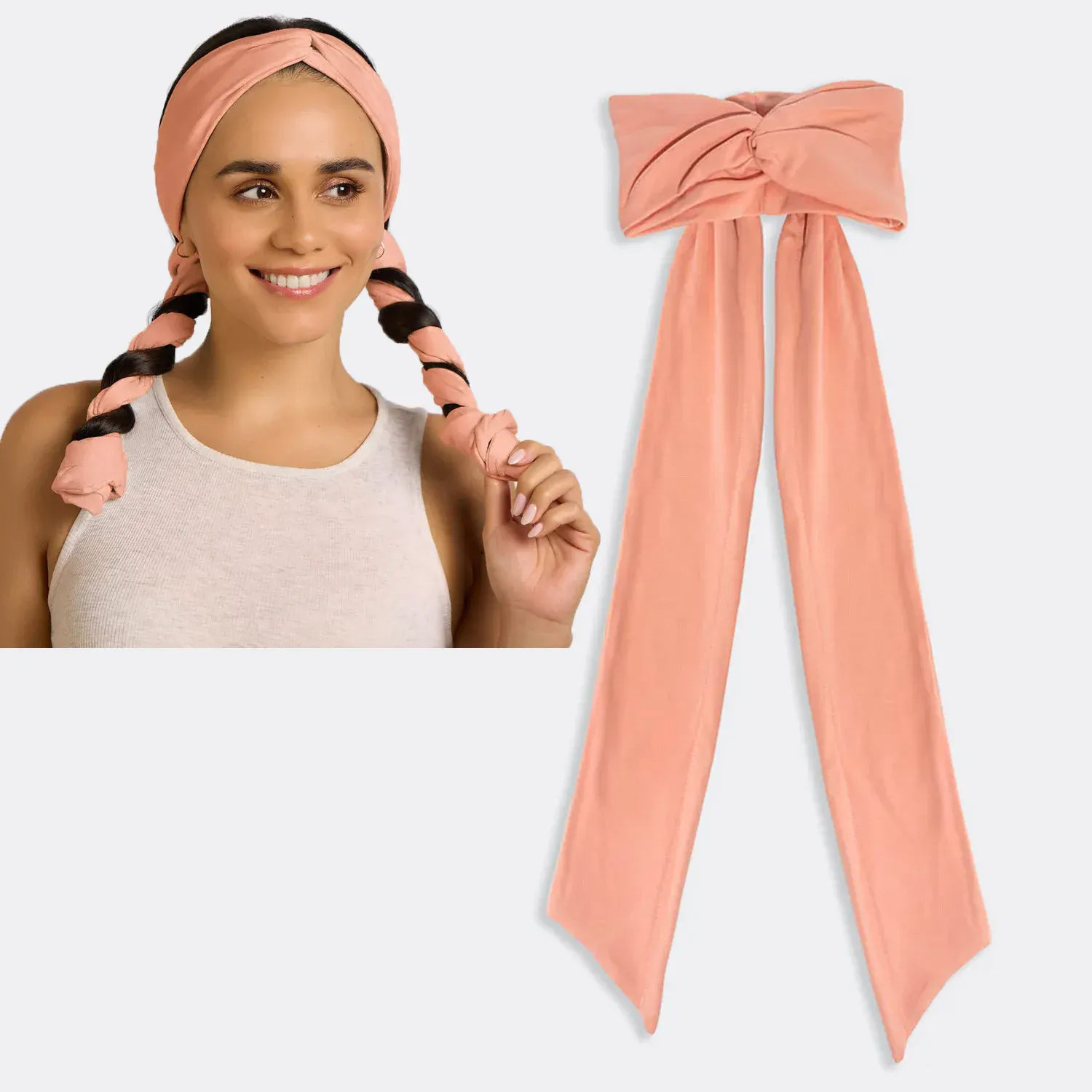 Bandeau Boucleur Sans Chaleur, Outil de Coiffage pour Ondulations Naturelles, Tissu Doux, Ruban Long, pour Femmes 7